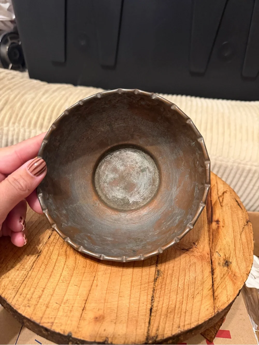 Small Handmade Copper Bowl